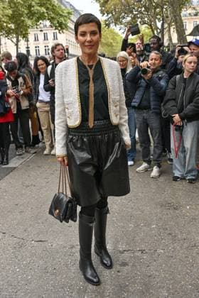 PFW Giambattista Valli Outside Arrivals Cristina Cordula arriving at Giambattista Valli show during Paris Fashion Week in Paris, France on October 3, 2025. Photo by Julien Reynaud APS-Medias ABACAPRESS.COM Paris France  Copyright: xReynaudxJulien APS-Medias ABACAx