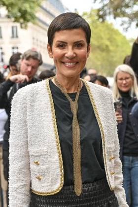 PFW Giambattista Valli Outside Arrivals Cristina Cordula arriving at Giambattista Valli show during Paris Fashion Week in Paris, France on October 3, 2025. Photo by Julien Reynaud APS-Medias ABACAPRESS.COM Paris France  Copyright: xReynaudxJulien APS-Medias ABACAx