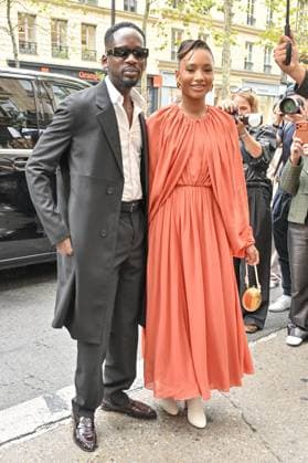 PFW Giambattista Valli Outside Arrivals Guests arriving at Giambattista Valli show during Paris Fashion Week in Paris, France on October 3, 2025. Photo by Julien Reynaud APS-Medias ABACAPRESS.COM Paris France  Copyright: xReynaudxJulien APS-Medias ABACAx