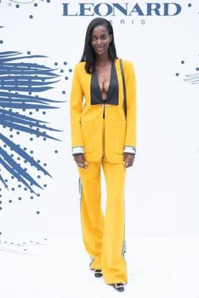 PFW Leonard Paris Photocall Lise Pierron attending the Leonard Paris Womenswear Spring Summer 2026 show as part of Paris Fashion Week in Paris, France on October 03, 2025. Photo by Aurore Marechal ABACAPRESS.COM Paris France  Copyright: xMarechalxAurore ABACAx