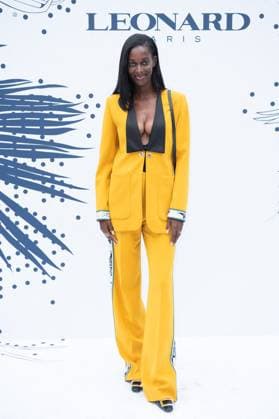 PFW Leonard Paris Photocall Lise Pierron attending the Leonard Paris Womenswear Spring Summer 2026 show as part of Paris Fashion Week in Paris, France on October 03, 2025. Photo by Aurore Marechal ABACAPRESS.COM Paris France  Copyright: xMarechalxAurore ABACAx