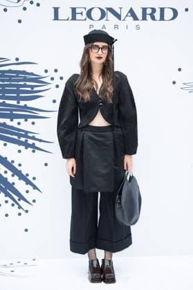 PFW Leonard Paris Photocall Annie Pickle attending the Leonard Paris Womenswear Spring Summer 2026 show as part of Paris Fashion Week in Paris, France on October 03, 2025. Photo by Aurore Marechal ABACAPRESS.COM Paris France  Copyright: xMarechalxAurore ABACAx