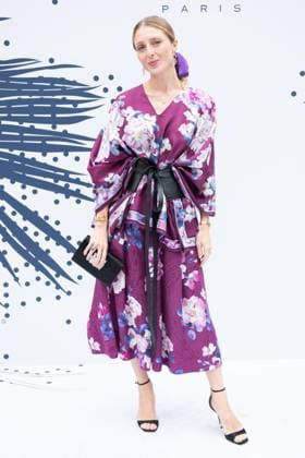 PFW Leonard Paris Photocall Tatiana de Nicolay attending the Leonard Paris Womenswear Spring Summer 2026 show as part of Paris Fashion Week in Paris, France on October 03, 2025. Photo by Aurore Marechal ABACAPRESS.COM Paris France  Copyright: xMarechalxAurore ABACAx