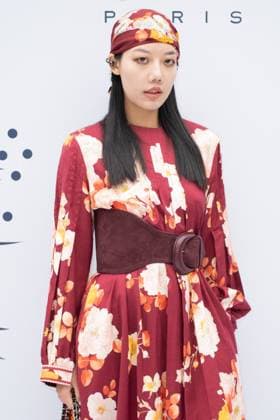 PFW Leonard Paris Photocall Michelle Zeqing Song attending the Leonard Paris Womenswear Spring Summer 2026 show as part of Paris Fashion Week in Paris, France on October 03, 2025. Photo by Aurore Marechal ABACAPRESS.COM Paris France  Copyright: xMarechalxAurore ABACAx