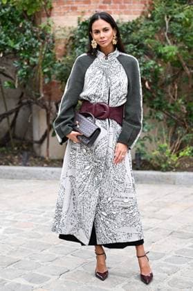 PFW Leonard Paris Front Row Hannah Romao attending the Leonard Paris Womenswear Spring Summer 2026 show as part of Paris Fashion Week in Paris, France on October 03, 2025. Photo by Aurore Marechal ABACAPRESS.COM Paris France  Copyright: xMarechalxAurore ABACAx