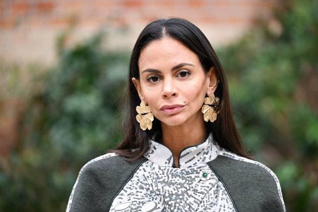 PFW Leonard Paris Front Row Hannah Romao attending the Leonard Paris Womenswear Spring Summer 2026 show as part of Paris Fashion Week in Paris, France on October 03, 2025. Photo by Aurore Marechal ABACAPRESS.COM Paris France  Copyright: xMarechalxAurore ABACAx