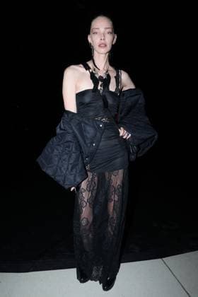 PFW - Vaillant Front Row Tanya Dziahileva attends the attends the Vaillant as part of Paris Fashion Week in Paris, France on September 30, 2025. Photo by Jerome Domine ABACAPRESS.COM  Copyright: xDominexJerome ABACAx