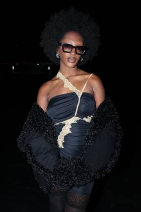 PFW - Vaillant Front Row Ebony attends the attends the Vaillant as part of Paris Fashion Week in Paris, France on September 30, 2025. Photo by Jerome Domine ABACAPRESS.COM  Copyright: xDominexJerome ABACAx