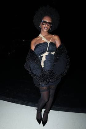 PFW - Vaillant Front Row Ebony attends the attends the Vaillant as part of Paris Fashion Week in Paris, France on September 30, 2025. Photo by Jerome Domine ABACAPRESS.COM  Copyright: xDominexJerome ABACAx