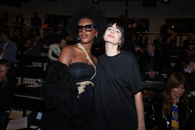 PFW - Vaillant Front Row Ebony and Marguerite attends the attends the Vaillant as part of Paris Fashion Week in Paris, France on September 30, 2025. Photo by Jerome Domine ABACAPRESS.COM  Copyright: xDominexJerome ABACAx