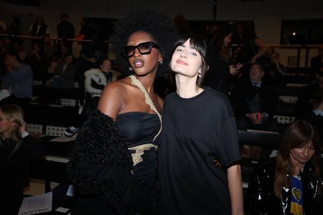 PFW - Vaillant Front Row Ebony and Marguerite attends the attends the Vaillant as part of Paris Fashion Week in Paris, France on September 30, 2025. Photo by Jerome Domine ABACAPRESS.COM  Copyright: xDominexJerome ABACAx