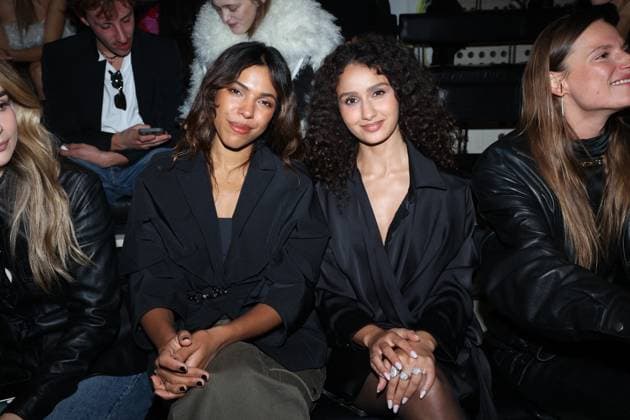 PFW - Vaillant Front Row Zita Hanrot and Oulaya Amamra attends the attends the Vaillant as part of Paris Fashion Week in Paris, France on September 30, 2025. Photo by Jerome Domine ABACAPRESS.COM  Copyright: xDominexJerome ABACAx