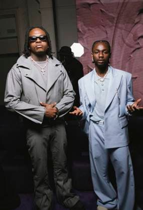 Omah Lay and Gunna at Messika Fashion Show Ready to Wear Collection Spring Summer 2026 during Paris Fashion Week PFW , October 3, 2026 ? Sam Delpech Bestimage Omah Lay and Gunna at Messika Fashion Show Ready to Wear Collection Spring Summer 2026 during Paris Fashion Week on 3, October, 2026 Paris France  Copyright: xSamxDelpechx xBestimagexSamxDelpechx xBestimagex