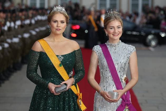 Abdication Ceremony of Luxembourg Grand Duke Henri - Dinner - Luxembourg Princess Elisabeth of Belgium and Princess Catharina-Amalia of the Netherlands attend a Gala dinner at the Grand Ducal Palace during the Abdication of Grand Duke Henri of Luxembourg and Accession to the Throne of His Royal Highness Crown Prince Guillaume on October 03, 2025 in Luxembourg, Luxembourg. Photo by David NIVIERE ABACAPRESS.COM LUXEMBOURG Luxembourg  Copyright: xNivierexDavid ABACAPRESS.COMx