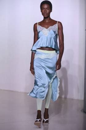 PFW - Vaillant Runway A model walks during the Vaillant show as part of Paris Fashion Week in Paris, France on October 03, 2025. Photo by Jerome Domine ABACAPRESS.COM  Copyright: xDominexJerome ABACAx