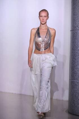 PFW - Vaillant Runway A model walks during the Vaillant show as part of Paris Fashion Week in Paris, France on October 03, 2025. Photo by Jerome Domine ABACAPRESS.COM  Copyright: xDominexJerome ABACAx