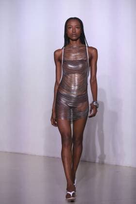 PFW - Vaillant Runway A model walks during the Vaillant show as part of Paris Fashion Week in Paris, France on October 03, 2025. Photo by Jerome Domine ABACAPRESS.COM  Copyright: xDominexJerome ABACAx