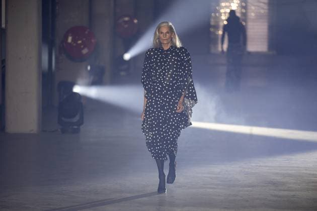 Vetements Womenswear Runway - PFW A mannequin model walks during the Vetements Womenswear Spring Summer 2026 show as part of Paris Fashion Week (PFW) on October 3, 2025 in Paris, France. Photo by Alexis Jumeau ABACAPRESS.COM Paris France  Copyright: xJumeauxAlexis ABACAx