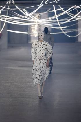 Vetements Womenswear Runway - PFW A mannequin model walks during the Vetements Womenswear Spring Summer 2026 show as part of Paris Fashion Week (PFW) on October 3, 2025 in Paris, France. Photo by Alexis Jumeau ABACAPRESS.COM Paris France  Copyright: xJumeauxAlexis ABACAx