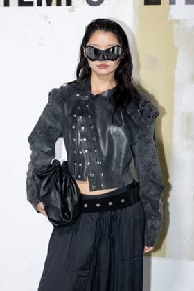 Photocall Vetements Womenswear - PFW Caroline Hu attends the Vetements Womenswear Spring Summer 2026 show as part of Paris Fashion Week (PFW) on October 3, 2025 in Paris, France. Photo by Alexis Jumeau ABACAPRESS.COM Paris France  Copyright: xJumeauxAlexis ABACAx
