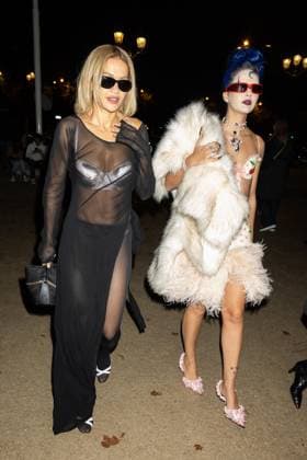 Rita Ora, Sita Abellán outside the EE72 magazine party at Le Grand Café during Paris Fashion Week PFW Ready to Wear Spring Summer 2026 on October 3rd, 2025 Jeremy MELLOUL Bestimage Celebrities at EE72 party during Paris Fashion Week Ready to Wear Collection Spring Summer 2026 on 3rd, October, 2025  Copyright: xJeremyxMelloulx xBestimagexJeremyxMelloulx xBestimagex