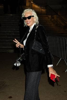 Ellen von Unwerth outside the EE72 magazine party at Le Grand Café during Paris Fashion Week PFW Ready to Wear Spring Summer 2026 on October 3rd, 2025 Jeremy MELLOUL Bestimage Celebrities at EE72 party during Paris Fashion Week Ready to Wear Collection Spring Summer 2026 on 3rd, October, 2025  Copyright: xJeremyxMelloulx xBestimagexJeremyxMelloulx xBestimagex