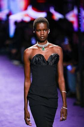 PFW Messika Runway A model walks the runway during the Messika Womenswear Spring Summer 2026 show as part of Paris Fashion Week in Paris, France on October 03, 2025. Photo by Aurore Marechal ABACAPRESS.COM Paris France  Copyright: xMarechalxAurore ABACAx