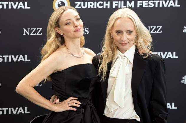 Amanda Seyfried and Mona Fastvold at the premiere of the feature film The Testament of Ann Lee at the 21 Zurich Film Festival 2025 in the Kongresssaal Zurich, 03 10 2025 Foto:xA.xRaemyx xFuturexImagex testament_5003