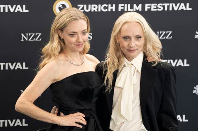 Amanda Seyfried and Mona Fastvold at the premiere of the feature film The Testament of Ann Lee at the 21 Zurich Film Festival 2025 in the Kongresssaal Zurich, 03 10 2025 Foto:xA.xRaemyx xFuturexImagex testament_5004