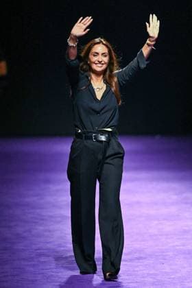 PFW Messika Runway Designer Valerie Messika makes an appearance on the runway during the Messika Womenswear Spring Summer 2026 show as part of Paris Fashion Week in Paris, France on October 03, 2025. Photo by Aurore Marechal ABACAPRESS.COM Paris France  Copyright: xMarechalxAurore ABACAx