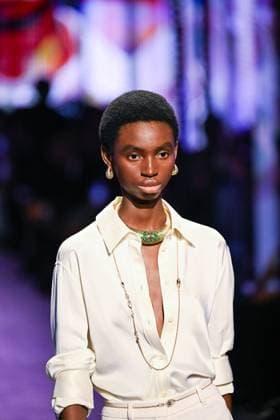 PFW Messika Runway A model walks the runway during the Messika Womenswear Spring Summer 2026 show as part of Paris Fashion Week in Paris, France on October 03, 2025. Photo by Aurore Marechal ABACAPRESS.COM Paris France  Copyright: xMarechalxAurore ABACAx