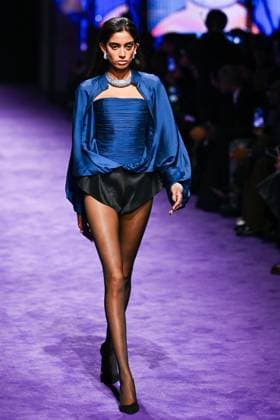 PFW Messika Runway A model walks the runway during the Messika Womenswear Spring Summer 2026 show as part of Paris Fashion Week in Paris, France on October 03, 2025. Photo by Aurore Marechal ABACAPRESS.COM Paris France  Copyright: xMarechalxAurore ABACAx