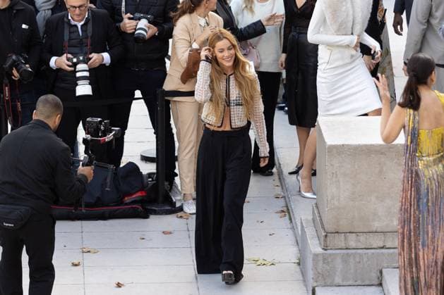 PFW - Elie Saab Womenswear Spring-Summer - Arrivals NB Alejandra Onieva arriving at the Elie Saab Womenswear Spring-Summer 2026 show as part of Paris Fashion Week on October 04, 2025 in Paris, France. Photo by Nasser Berzane ABACAPRESS.COM Paris France  Copyright: xBerzanexNasser ABACAx