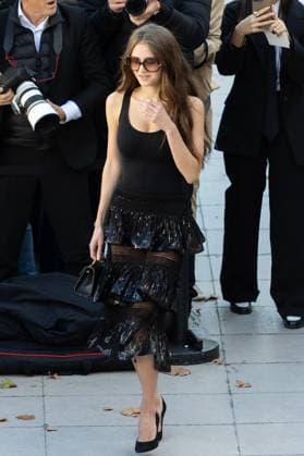 PFW - Elie Saab Womenswear Spring-Summer - Arrivals NB Leni Klum arriving at the Elie Saab Womenswear Spring-Summer 2026 show as part of Paris Fashion Week on October 04, 2025 in Paris, France. Photo by Nasser Berzane ABACAPRESS.COM Paris France  Copyright: xBerzanexNasser ABACAx