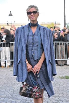 PFW Vivienne Westwood Outside Arrivals Nicky Hilton arriving at Vivienne Westwood show during Paris Fashion Week in Paris, France on October 4, 2025. Photo by Julien Reynaud APS-Medias ABACAPRESS.COM Paris France  Copyright: xReynaudxJulien APS-Medias ABACAx