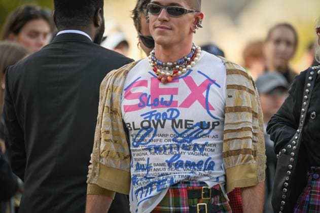 Paris Fashion Week spring summer 206 Vivienne Westwood show Jordan Robson 449310 2025 10 04 Paris France  Copyright: xBarbaraxNeymanx xStarfacex STAR_449310_024