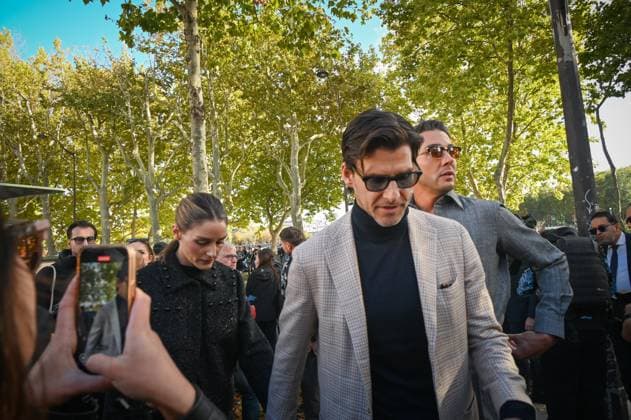 Paris Fashion Week spring summer 206 Elie Saab show Olivia Palermo and Johannes Huebl 449310 2025 10 04 Ethiopia  Copyright: xBarbaraxNeymanx xStarfacex STAR_449310_052