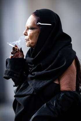 October 4, 2025, Paris, Paris, FRANCE: The French designer and producer MICHELE LAMY, wife of designer Rick Owens attends Womenswear Spring Summer 2026 Paris Fashion Week. Paris FRANCE - ZUMAc270 20251004_zip_c270_010 Copyright: xDavidxCruzxSanzx