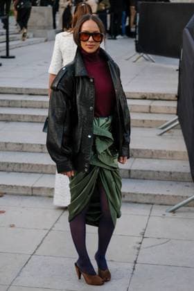 PFW - Elie Saab Outside Arrivals Guest attends the Elie Saab Womenswear Spring Summer 2026 show as part of Paris Fashion Week on October 4, 2025 in Paris, France. Photo by Robin Psaila ABACAPRESS.COM Paris France  Copyright: xPsailaxRobin ABACAx