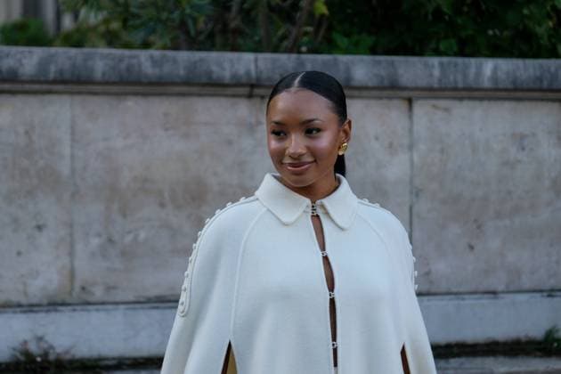 PFW - Elie Saab Outside Arrivals Temiloluwa Otedola attends the Elie Saab Womenswear Spring Summer 2026 show as part of Paris Fashion Week on October 4, 2025 in Paris, France. Photo by Robin Psaila ABACAPRESS.COM Paris France  Copyright: xPsailaxRobin ABACAx