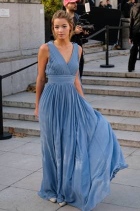 PFW - Elie Saab Outside Arrivals Guest attends the Elie Saab Womenswear Spring Summer 2026 show as part of Paris Fashion Week on October 4, 2025 in Paris, France. Photo by Robin Psaila ABACAPRESS.COM Paris France  Copyright: xPsailaxRobin ABACAx