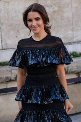 PFW - Elie Saab Outside Arrivals Nojoud Alrumaihi attends the Elie Saab Womenswear Spring Summer 2026 show as part of Paris Fashion Week on October 4, 2025 in Paris, France. Photo by Robin Psaila ABACAPRESS.COM Paris France  Copyright: xPsailaxRobin ABACAx