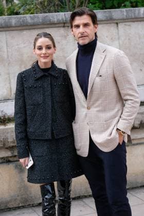 PFW - Elie Saab Outside Arrivals Olivia Palermo and Johannes Huebl attends the Elie Saab Womenswear Spring Summer 2026 show as part of Paris Fashion Week on October 4, 2025 in Paris, France. Photo by Robin Psaila ABACAPRESS.COM Paris France  Copyright: xPsailaxRobin ABACAx