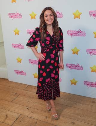 October 4, 2025, London, United Kingdom: Laura Tobin seen arriving for the Dress To Impress Fashion Show at Somerset House in London London United Kingdom - ZUMAs197 20251004_aaa_s197_506 Copyright: xBrettxCovex