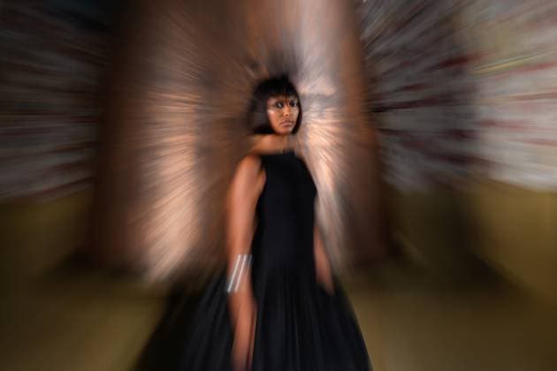 Lisbon Fashion Week in Lisboa, Portugal - 04 Oct 2025 A model walks the runway during Behen fashion show at ModaLisboa Base, Lisbon Fashion Week in Lisboa. Lisbon Portugal Copyright: xBrunoxdexCarvalhox xSOPAxImagesx brunodecarvalho_modalisboabase-2224