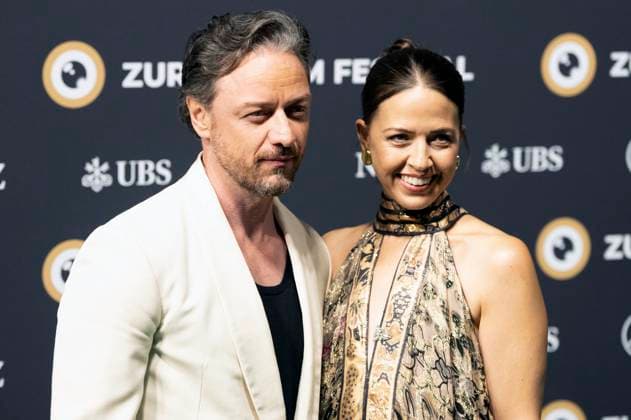 James McAvoy with wife Lisa Liberati at the premiere of the feature film California Schemin at the 21 Zurich Film Festival 2025 at Zurich Opera House, 04 10 2025 Foto:xA.xRaemyx xFuturexImagex schemin_5006