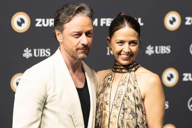 James McAvoy with wife Lisa Liberati at the premiere of the feature film California Schemin at the 21 Zurich Film Festival 2025 at Zurich Opera House, 04 10 2025 Foto:xA.xRaemyx xFuturexImagex schemin_5007