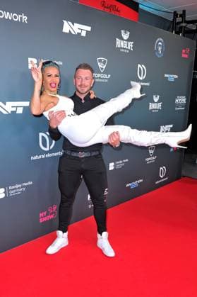 The Ultimate Hype Ginger Costello Wollersheim and Lukas on the occasion of the martial arts event The Ultimate Hype on 04 10 2025 in the Rudolf Weber Arena Oberhausen 20251004MWI088766
