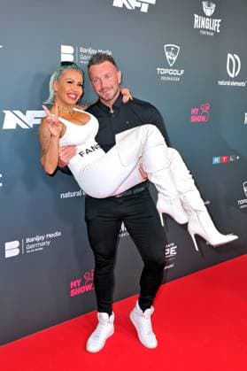 The Ultimate Hype Ginger Costello Wollersheim and Lukas on the occasion of the martial arts event The Ultimate Hype on 04 10 2025 in the Rudolf Weber Arena Oberhausen 20251004MWI088777