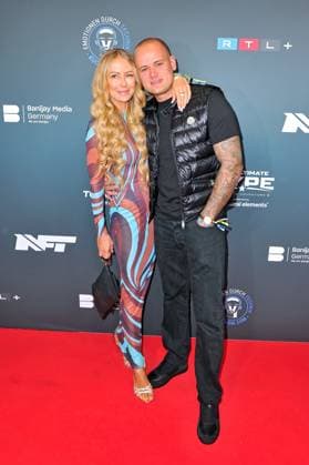The Ultimate Hype Jenny Elvers and Paul Jolig on the occasion of the martial arts event The Ultimate Hype on 04 10 2025 in the Rudolf Weber Arena Oberhausen 20251004MWI088972